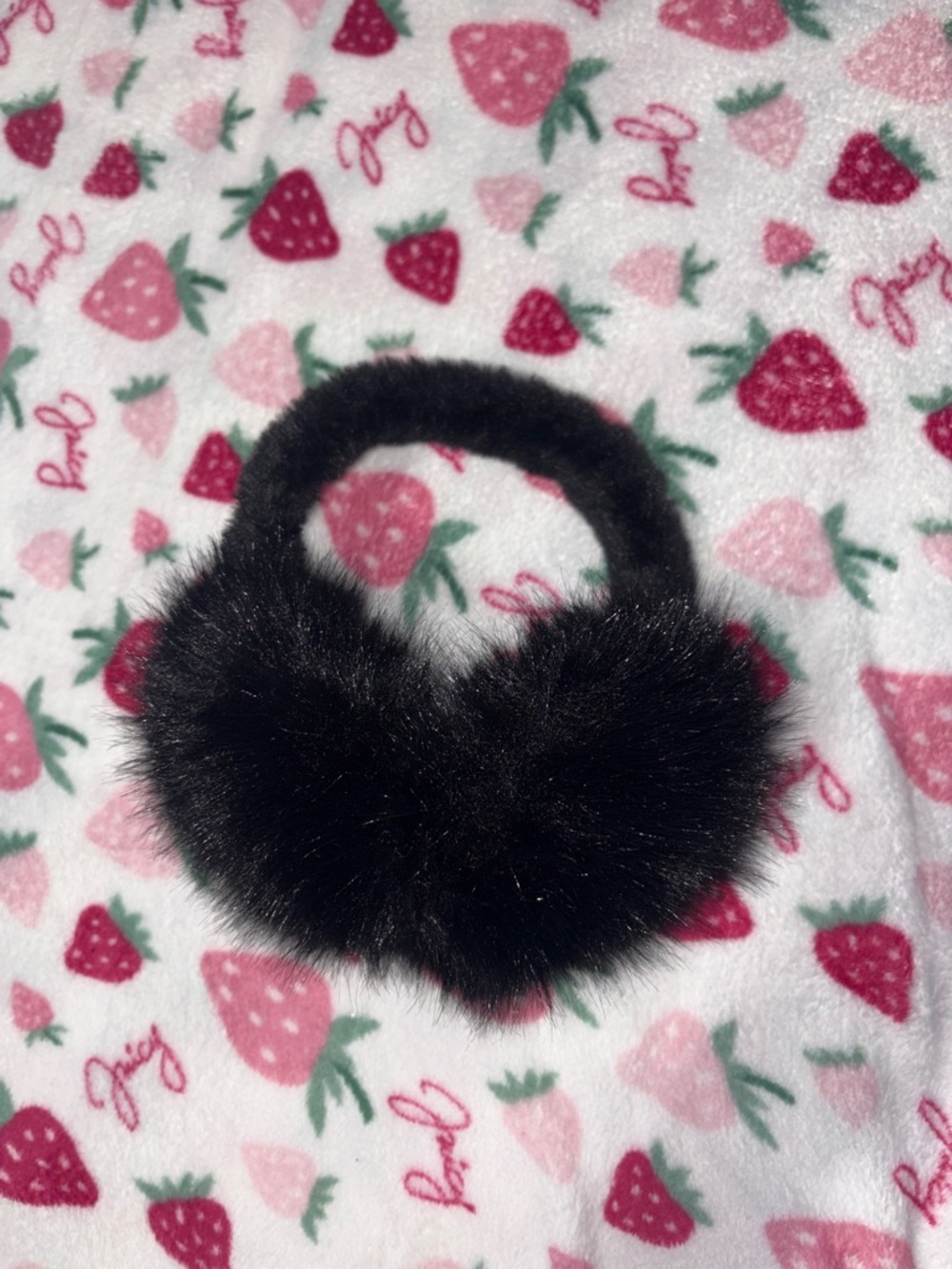 Aldo Black Faux Fur Earmuffs